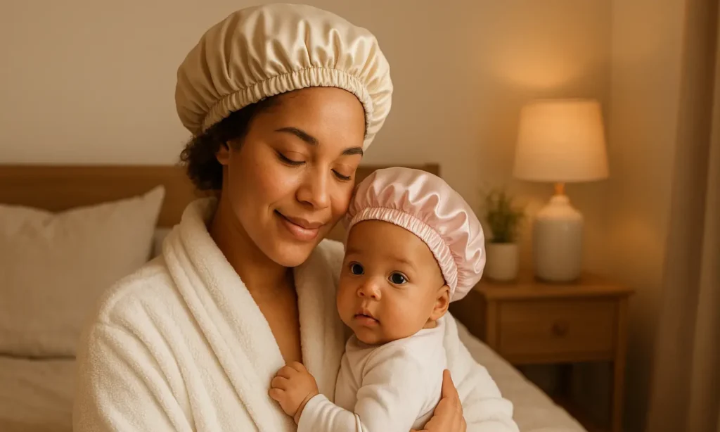 Maman-et-bebe-Bonnet-en-Satin