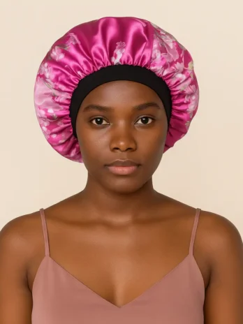 Bonnet en Satin Cheveux Afro