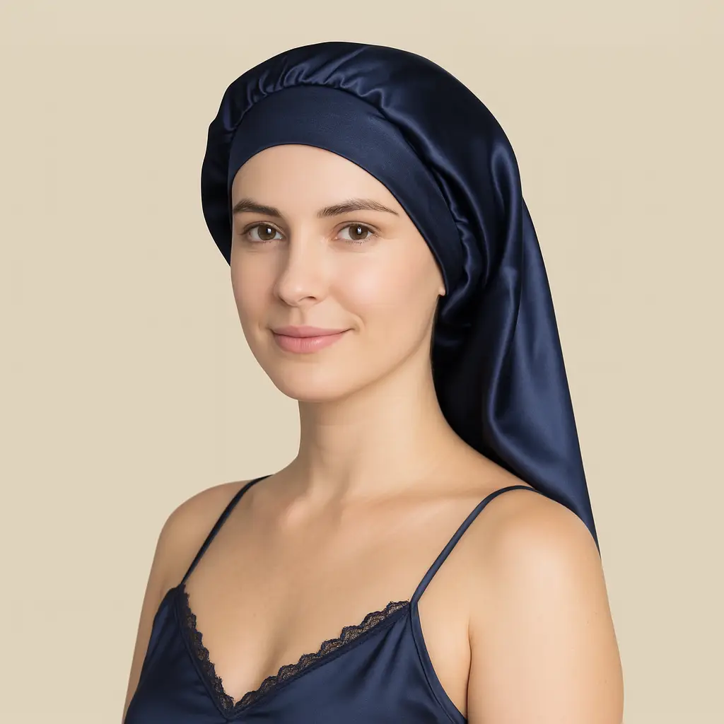 Bonnet-en-Satin-Cheveux-Lisse