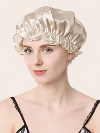 Bonnet de nuit en soie
