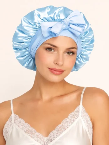 Bonnet de satin cheveux