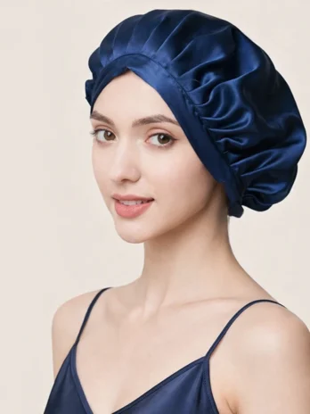 Bonnet en soie pour dormir