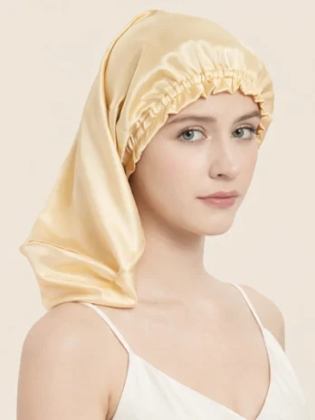 Bonnet en soie pour la nuit
